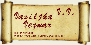 Vasiljka Vezmar vizit kartica